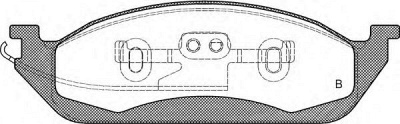 OPEN PARTS bpa069701 -  Комплект тормозных колодок, дисковый тормоз